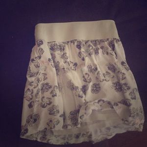 White butterfly skirt